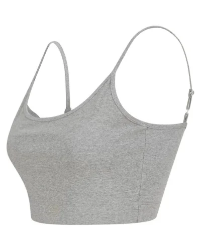 Crop Top Donna Sostenibile, Cotone Riciclato, Slim Fit
