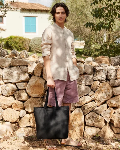 Maxi Tote Shopper  cotone biologico, naturale eco