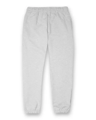 Tommy Urban Fit Pantalone Unisex in Felpa Melange Chiaro