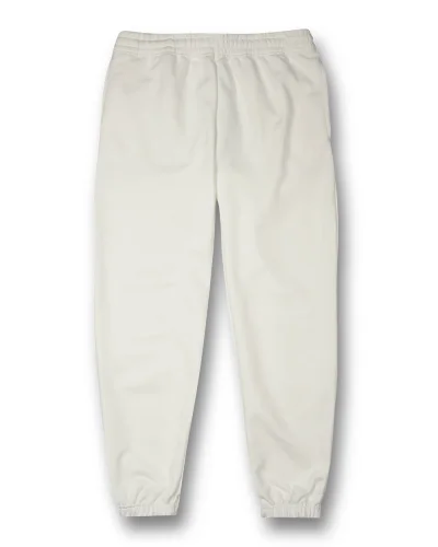 Nyco Pantaloni Urban Fit Unisex in Felpa Soft Bianco Panna