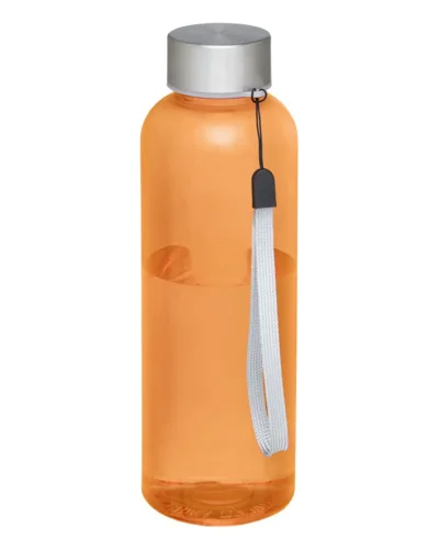 Bodhi Borraccia Sportiva 500ml Resistente BPA Free con Cinturino Arancio Trasparente