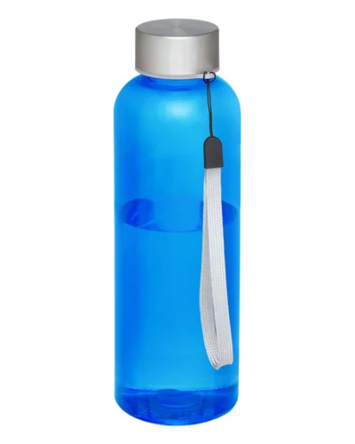 Bodhi Borraccia Sportiva 500ml Resistente BPA Free con Cinturino Blu Trasparente
