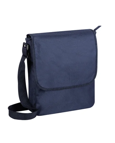 Cartella portadocumenti Cosmo Nava con manico e zip robusta Blu