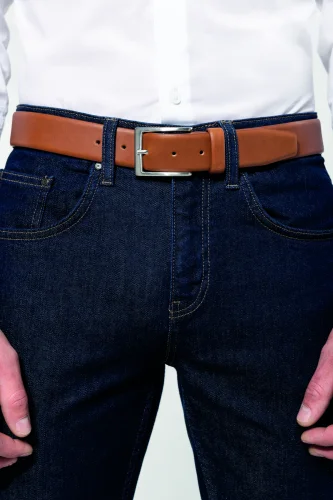 Cintura uomo pelle nera Made in Italy | Eleganza e resistenza