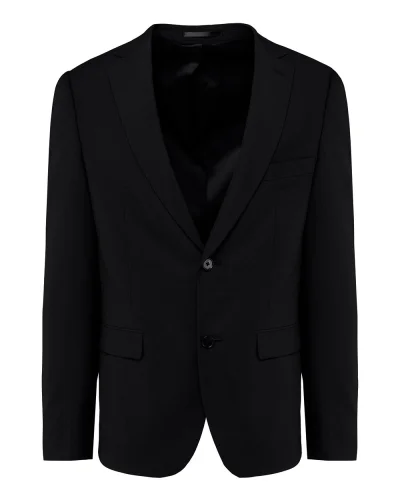 Giacca abito uomo slim fit con rever classico Black