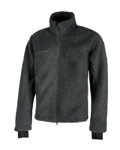Giacca ibrida Vertigo nera slim fit in softshell e micropile