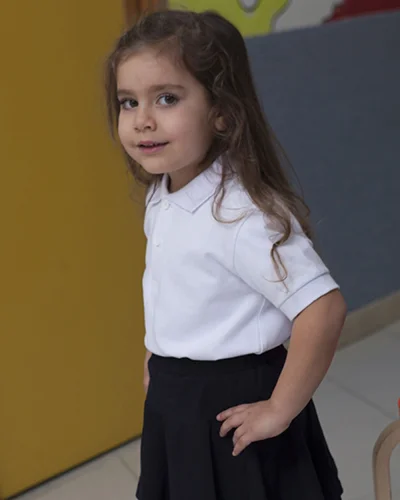 Gonna bambina cotone OEKO-Tex con coulotte | Made in Italy