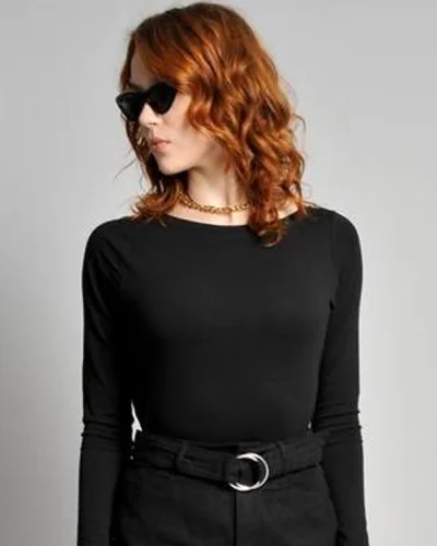 Maglia donna cotone elasticizzata maniche 3/4