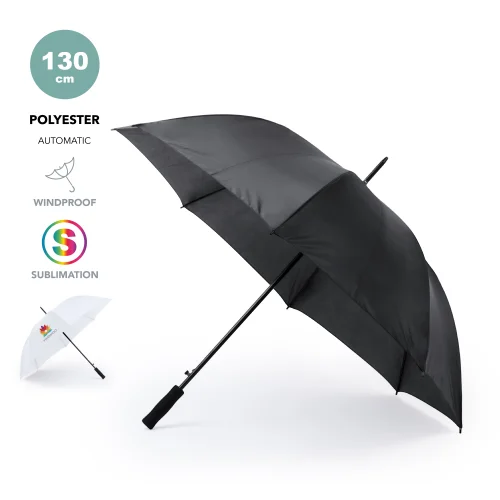 Ombrello Branit Elegante Antivento con Manico Ergonomico Nero