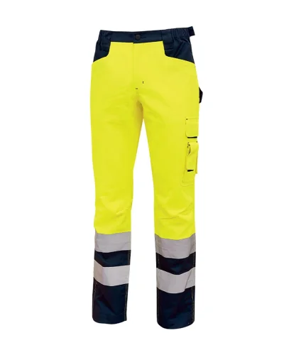 Beacon Pantalone da lavoro slim fit, rinforzato fluo riflettente