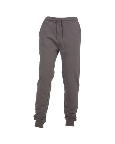 Orlando Man: Pantalone felpa cotone, vita elastica, tasche zip Dark grey