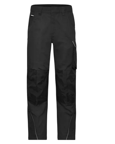 Pantaloni da lavoro robusti, rinforzo CORDURA, zip YKK Black