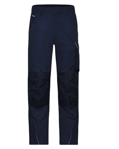 Pantaloni da lavoro robusti, rinforzo CORDURA, zip YKK Navy