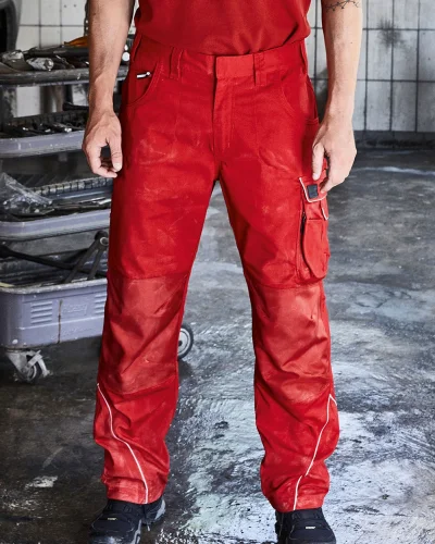 Pantaloni da lavoro robusti, rinforzo CORDURA, zip YKK