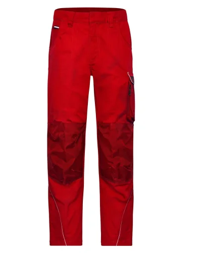 Pantaloni da lavoro robusti, rinforzo CORDURA, zip YKK Red