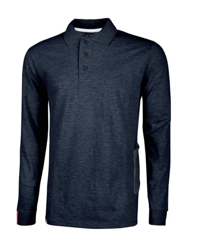 Polo manica lunga Live Deep blue