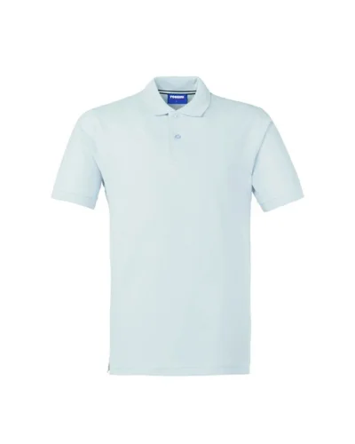 Take Time Polo uomo cotone piqué, fascia parasudore a contrasto Bianco