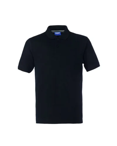 Take Time Polo uomo cotone piqué, fascia parasudore a contrasto Nero