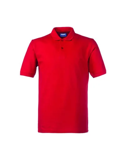 Take Time Polo uomo cotone piqué, fascia parasudore a contrasto Rosso