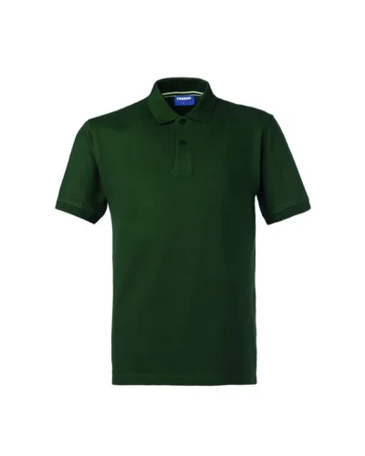 Take Time Polo uomo cotone piqué, fascia parasudore a contrasto Verde