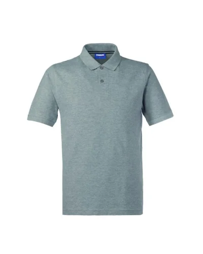 Take Time Polo uomo cotone piqué, fascia parasudore a contrasto Grigio