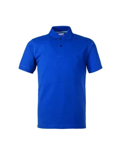 Take Time Polo uomo cotone piqué, fascia parasudore a contrasto Azzurro