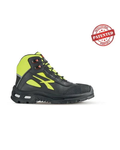 U-Power Red Over S3: scarpa antinfortunistica alta in pelle nera