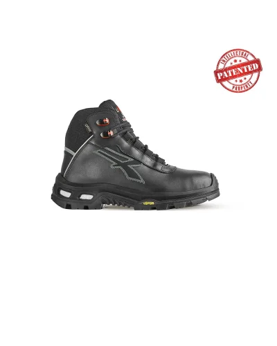 U-Power Legend S3 Gore-Tex Scarpa Alta Antinfortunistica Nera Pelle