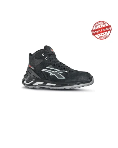 Scarpa antinfortunistica alta Arden S3 in pelle nera certificata