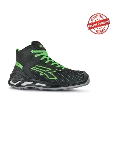 Scarpe U-Power Harry alte S3, leggere e resistenti Putek nere