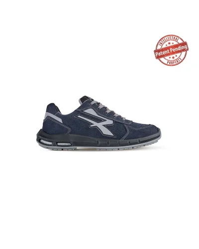 Scarpe antinfortunistiche U-Power Nash Plus S1P blu pelle scamosciata