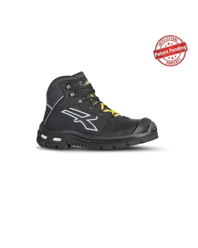 Scarpe antinfortunistiche U-Power Silver S3 ESD in Pelle Marrone