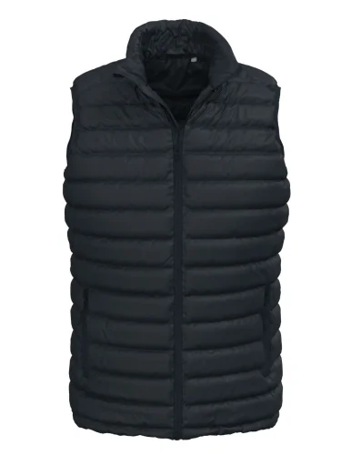 Giubbotto Uomo Lux Imbottito 100% Nylon, Tasche Zip Black Opal