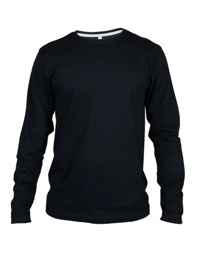 T-shirt manica lunga Giamaica Man 100% cotone, casual fit Navy