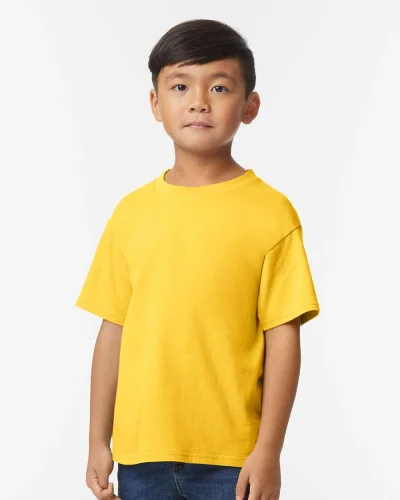 T-shirt Softstyle ragazzi 100% cotone, girocollo, no label Daisy