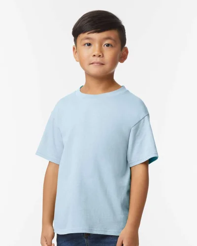 T-shirt Softstyle ragazzi 100% cotone, girocollo, no label