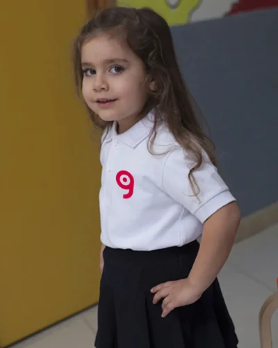 Gonna bambina cotone OEKO-Tex con coulotte | Made in Italy