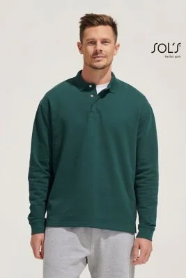 Felpa Polo Heritage Unisex Malfini in cotone riciclato