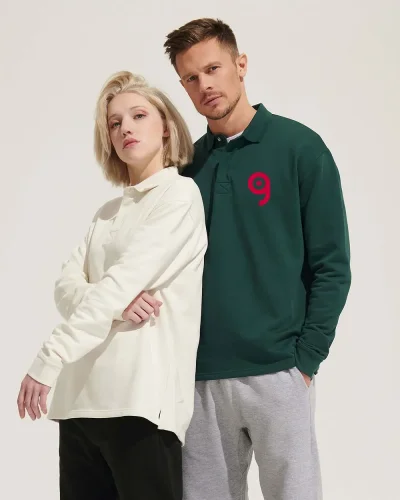 Felpa Polo Heritage Unisex Malfini in cotone riciclato
