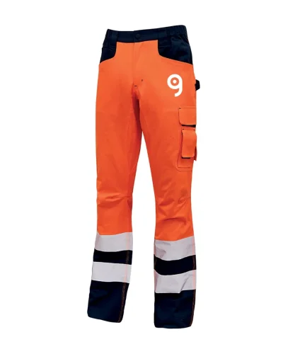 Beacon Pantalone da lavoro slim fit, rinforzato fluo riflettente