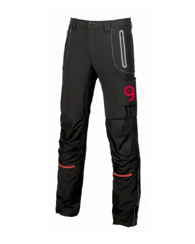 Pit | Pantalone Soft Shell Uomo Nero Antivento Elasticizzato