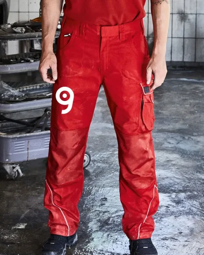 Pantaloni da lavoro robusti, rinforzo CORDURA, zip YKK