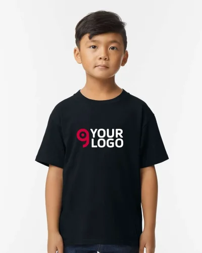 T-shirt Softstyle ragazzi 100% cotone, girocollo, no label