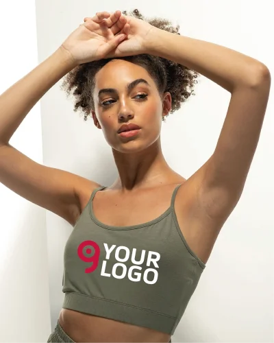 Crop Top Donna Sostenibile, Cotone Riciclato, Slim Fit