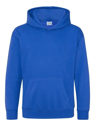 Felpa Kids: cotone, doppio strato, senza cordoncino