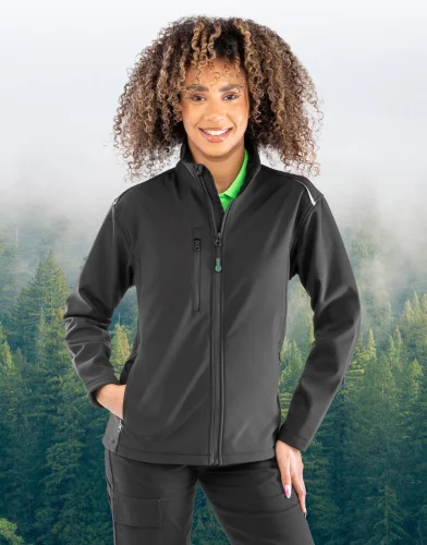 Giacca Softshell Donna 3 Strati Riciclata Antipioggia