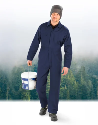 Recycled Action: Tuta da lavoro uomo 100% PET riciclato nera