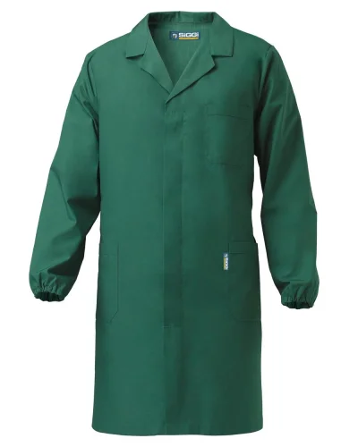 Camice uomo Record in policotone, polso elastico, regular Verde
