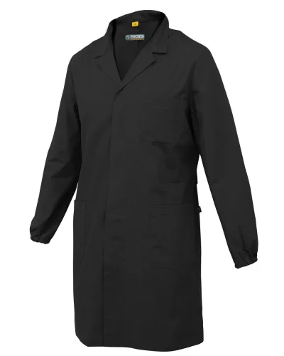 Camice uomo Record in policotone, polso elastico, regular Nero