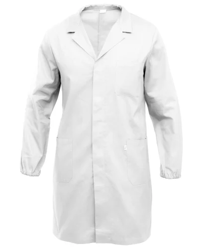 Camice da lavoro uomo Stelvio 100% cotone, maniche elastiche Bianco